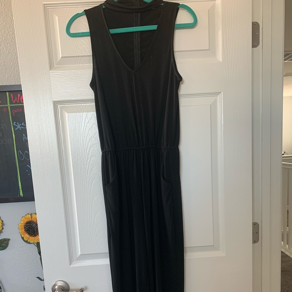 black jumpsuit
